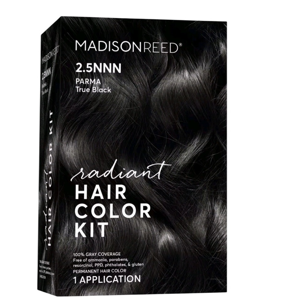Madison Reed Radiant Hair Color Kit 2.5NNN Parma True Black 2NNA Pescara Darkest